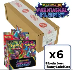 Pokemon TCG ME02 Phantasmal Flames Booster Box Case SEALED/NEW - Image 1