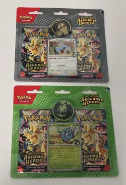 Pokemon TCG Mega Evolution Ascended Heroes Erika’s And Larry’s Two Pack Blister - Image 1