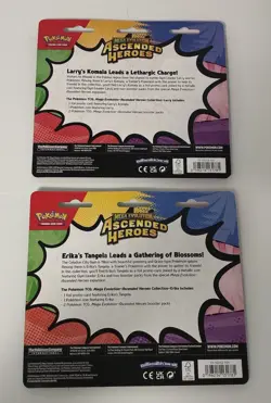 Pokemon TCG Mega Evolution Ascended Heroes Erika’s And Larry’s Two Pack Blister - Image 2