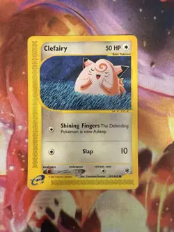 Clefairy 101/165 Expedition Non Holo Vintage WOTC 2002 Pokemon Komiya LP - Image 1
