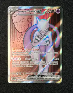 Team Rocket's Mewtwo ex 213/182 Sv10: Destined Rivals Pokemon TCG - Image 1
