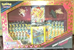Pokemon Crown Zenith Shiny Zamazenta Premium Figure Collection Box Promo V Holo - Image 1