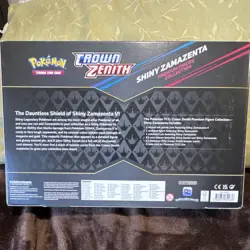 Pokemon Crown Zenith Shiny Zamazenta Premium Figure Collection Box Promo V Holo - Image 2