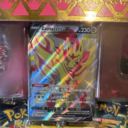Pokemon Crown Zenith Shiny Zamazenta Premium Figure Collection Box Promo V Holo - Image 4