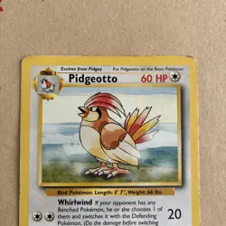 Pokemon TCG Pidgeotto Base Set 22/102 Regular Rare MP - Image 3
