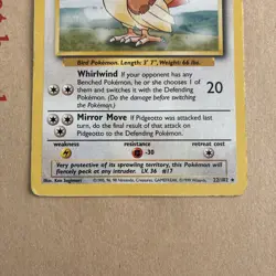 Pokemon TCG Pidgeotto Base Set 22/102 Regular Rare MP - Image 4