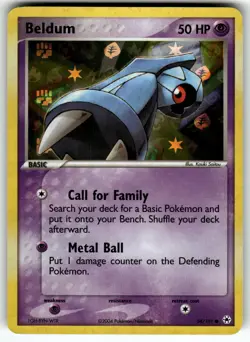 Beldum 54/101 Common Hidden Legends Pokemon Reverse Holo Near Mint - Image 1