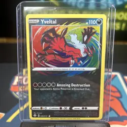 RARE Yveltal Pokemon 046/072 Shining Fates 46/72 Textured Holo NM - Image 1