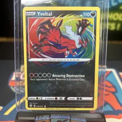 RARE Yveltal Pokemon 046/072 Shining Fates 46/72 Textured Holo NM - Image 3