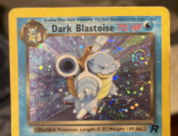 Swirl Dark Blastoise 3/82 Holo Team Rocket Pokemon TCG - Image 1