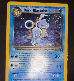 Swirl Dark Blastoise 3/82 Holo Team Rocket Pokemon TCG - Image 5