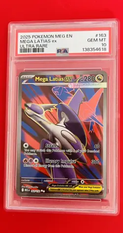 Pokemon TCG PSA 10 - Mega Latias ex 163/132 Ultra Rare Full Art - Image 1