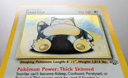 Pokemon TCG Jungle Set Rare Holo Snorlax 11/64 LP - Image 2