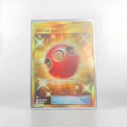Pokemon Cherish Ball Secret Rare 250/236 Sm-Unified Minds Full Art Holo Trainer - Image 1