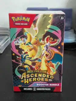 New Factory Sealed Pokemon Mega Evolution Ascended Heroes Booster Bundle Box - Image 1