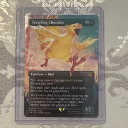 2025 MTG Final Fantasy Traveling Chocobo #0406 Borderless Non-foil - Image 1