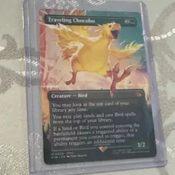 2025 MTG Final Fantasy Traveling Chocobo #0406 Borderless Non-foil - Image 4