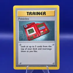 Pokedex (Shadowless) 87/102 Pokemon Base Set Shadowless LP - Image 1