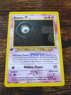 Pokemon Neo Destiny 1st Edition Unown C 57/105 Non Holo NM-MINT - Image 1