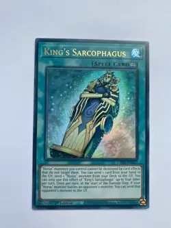 YuGiOh King's Sarcophagus [CH02-EN037] Ultra Rare Near Mint 1st Edition - Image 1