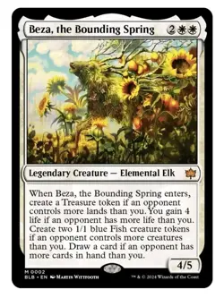 1x MTG Beza, the Bounding Spring - Bloomburrow Mythic! NM Mint! - Image 1