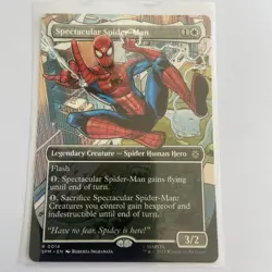 MTG: Spectacular Spider-Man 0014 ( Borderless ) - Spider-Man Rare NM - Image 1