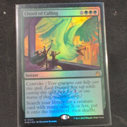 Wizards Chord of Calling Ravnica Remastered Rare Green Instant Foil 134 English - Image 1