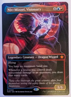 Niv-Mizzet, Visionary (Borderless) Foundations #350 Regular LP - Image 1