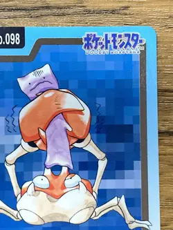 Pokemon Carddass Card Krabby File No.98 Bandai Pocket Monsters 1997 Japan - Image 4
