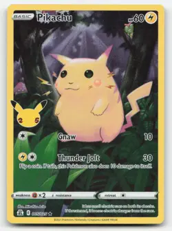 Pikachu 005/025 Holo Rare Celebrations Pokemon Holo Near Mint - Image 1
