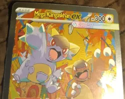 Mega Kangaskhan EX 300 HP Full Art Holo Pokemon Card 182/132 Me01 Rare - Image 3