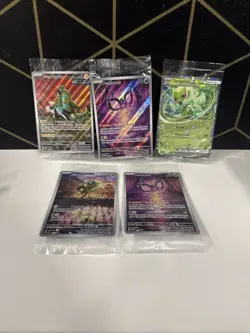 Pokemon Sealed Promo Lot Sprigatito EX Iron Thorns Pecharunt Ogerpon - Image 1