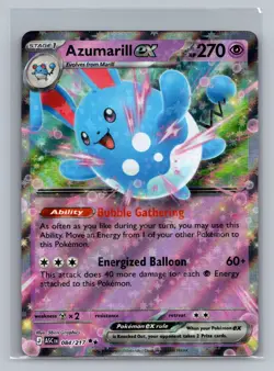 Azumarill ex 084/217 Double Rare ME: Ascended Heroes Pokemon NM - Image 1