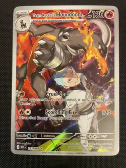 Pokemon Team Rockets Houndoom Illustration 191/182 Destined Rivals NM Condition - Image 1