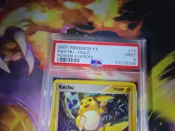 Pokemon 2007 EX Power Keepers 12/108 Holo Rare Raichu PSA 9 Mint - Image 2
