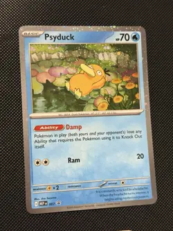 Pokemon Mega Evolutions - Psyduck - MEP 007 - COSMOS Holo PROMO - M/NM - Image 2