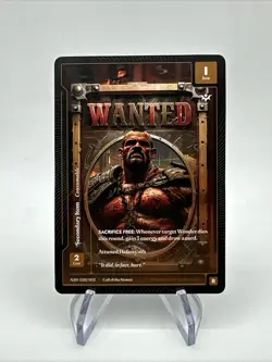 Wonders Of The First Call Of The Stones Wanted PSA Promo Drajjor Bonelock A20 - Image 1