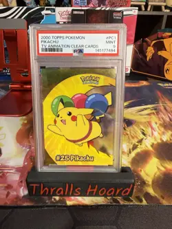 Topps 2000 Pokemon Pikachu Clear Card #PC1 #25 TV Animation Psa 9 - Image 1