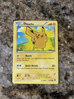 Pikachu HOLO PROMO 42/146 (opened) XY Pokemon Cards LIMITED MOVIE GIVEAWAY - Image 1