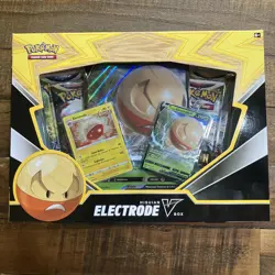 Pokemon TCG Hisuian Electrode V Card Box - 42 Cards New 820650851216 - Image 1