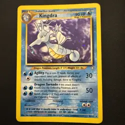 Pokemon TCG Neo Genesis Holo Rare 8/111 Kingdra Vintage WOTC Collectors Card - Image 1
