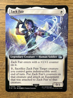 Magic MTG Final Fantasy Zack Fair #435 *NON-FOIL* Extended Art Uncommon - Image 1