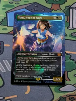 Yuna, Hope of Spira (Borderless) (Chocobo Track Foil) Final Fantasy Foil - Image 1