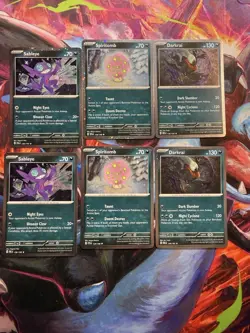 Pokemon TCG Darkrai Holo Rare Card 136/197 Cosmos full set lot of 6 - Image 1