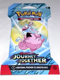 Pokemon TCG Journey Together Sleeved Booster Pack Sealed New Random Art - Image 1
