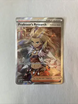 Pokemon Professor's Research Full Art Ultra Rare Holo 240/198 Professor Sa… - Image 1