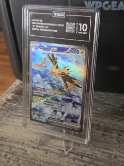 Pokemon TCG Zapdos ex Scarlet & Violet 151 Special Illustration Rare TAG 10 - Image 2