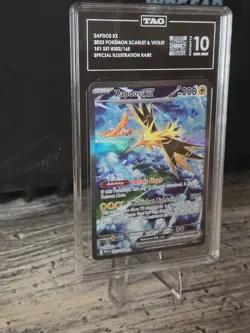 Pokemon TCG Zapdos ex Scarlet & Violet 151 Special Illustration Rare TAG 10 - Image 3