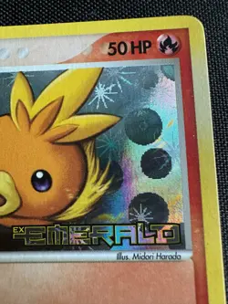 Torchic 69/106 EX Emerald 2005 Reverse Holo Foil Stamped Pokemon Card-Print Line - Image 2