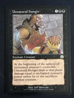 1x Unnatural Hunger (169) Mercadian Masques LP MTG Magic the Gathering x1 MKE - Image 1